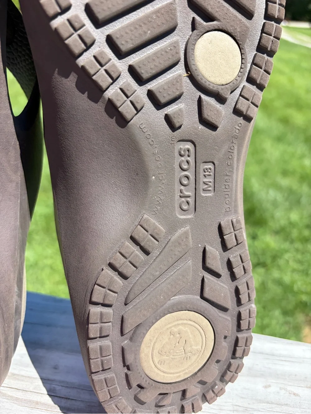 CROCS Modi Sport Flip Flop Sandals Tan Brown Men's 13 Slip On